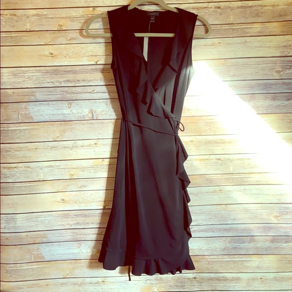 Black wrap dress
